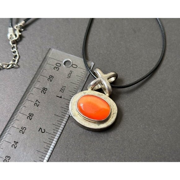 Lot Of 4 - Malachite Picasso Cats Eye Stones Amulet Pendants Necklace - Picture 5 of 9